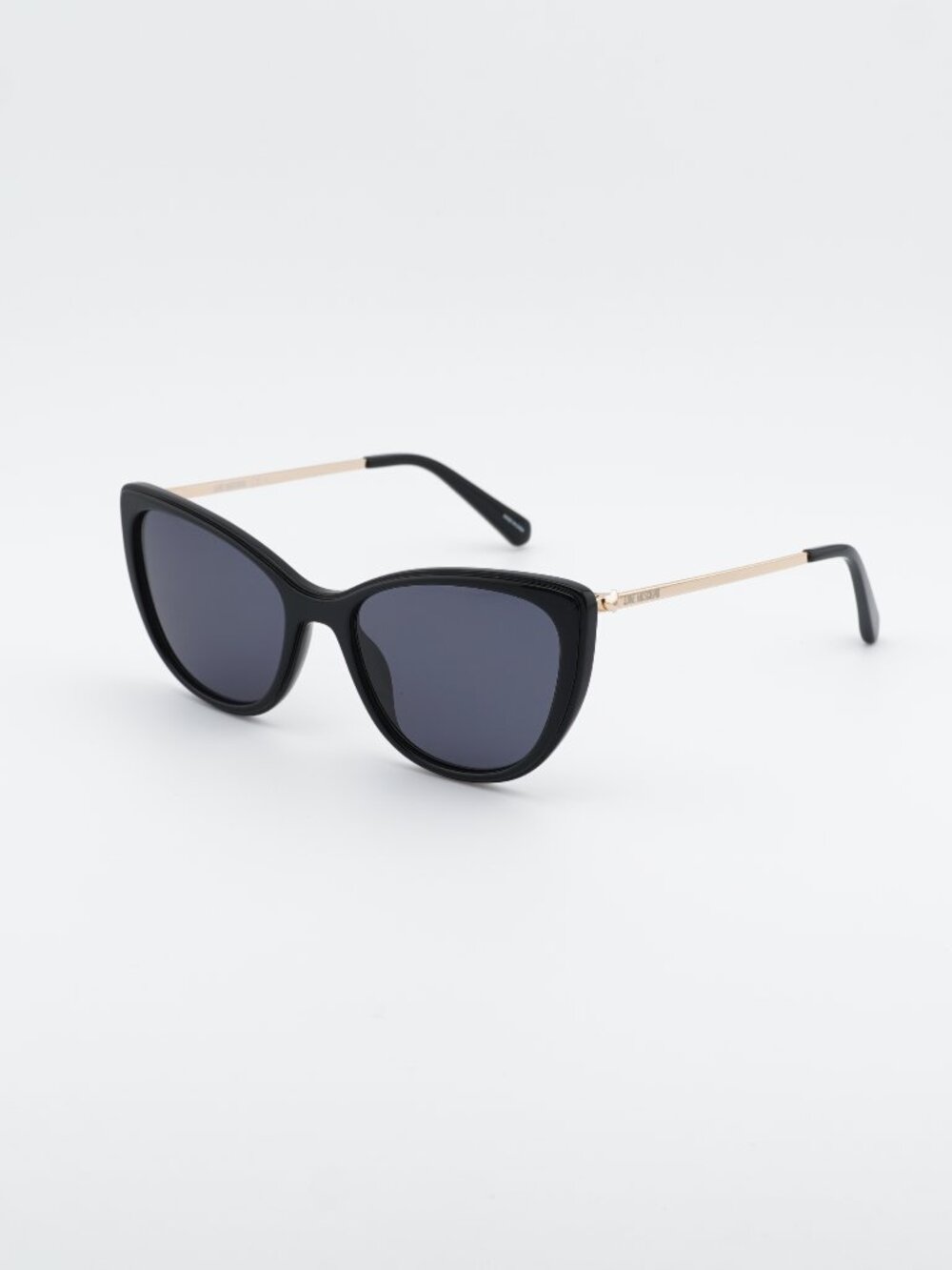 Love Moschino MOL036/S 0807 IR Sunglasses Black Cat Eye Frame, Grey Lenses
